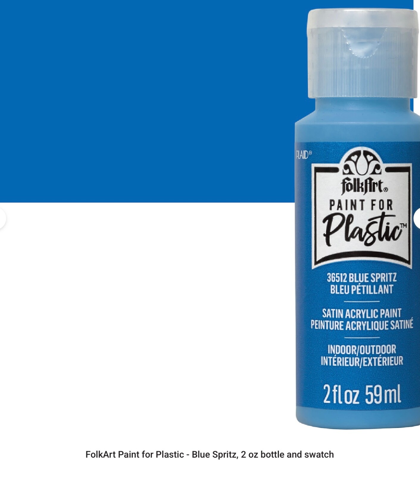 Paint For Plastic by FolkArt, Works Better on Plastics! Build a Set/CHOOSE COLOR