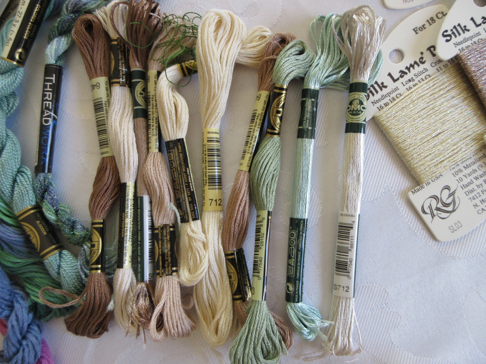 SPECIALTY Needlepoint Threads, MIXED LOT RAINBOW GALLERY KREINIK DMC CARON