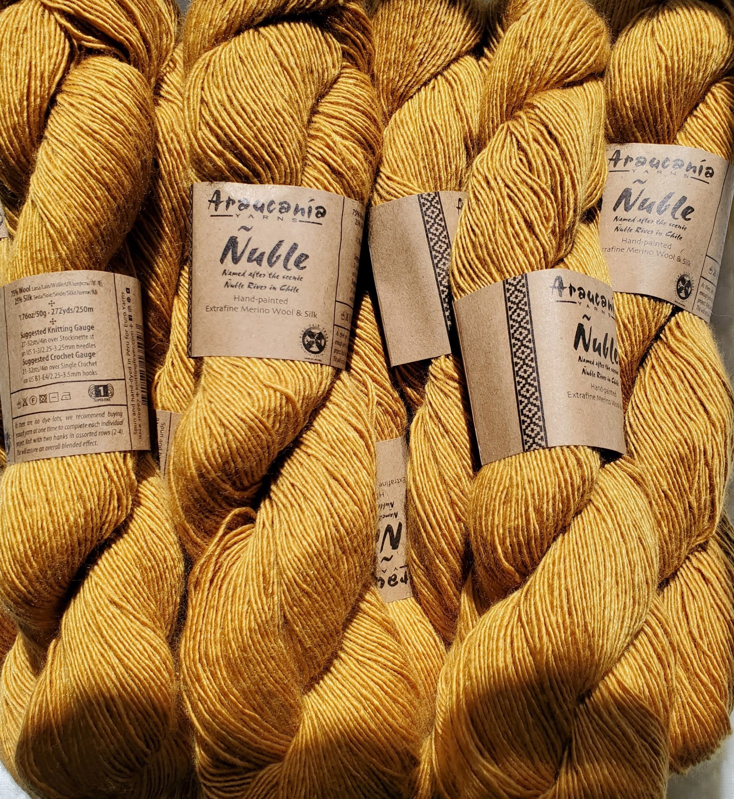 Araucania Nuble Extra Fine Merino Wool & Silk 272yds Fingering Wt Hand Painted