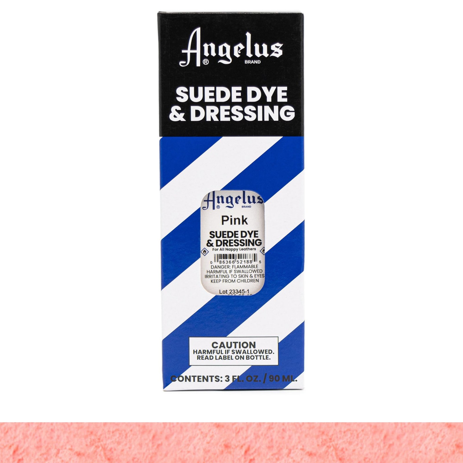 Suede Dye Pink 3 oz Liquid for Nubuck and Nappy Leather