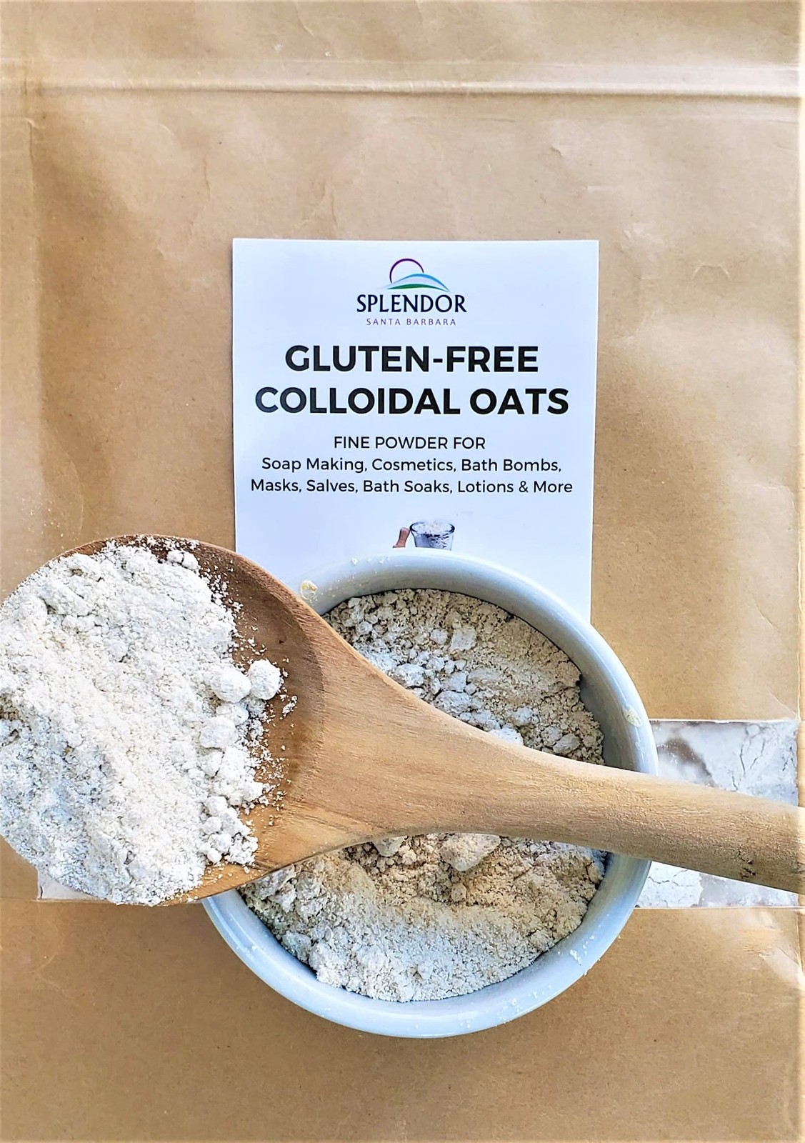 Splendor Gluten-Free Colloidal Oatmeal for Soap Making Supplies, Cosmetics Ad…