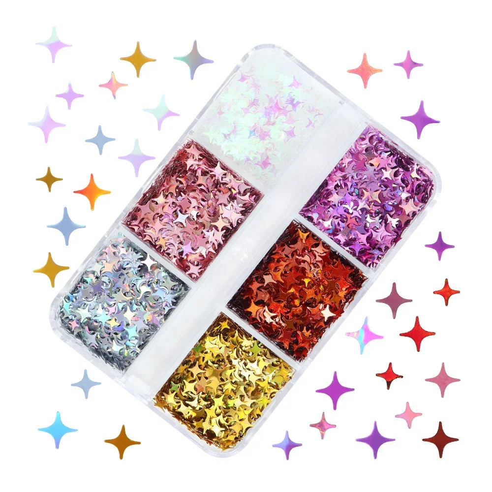 10g Holographic Alphabet Glitter Flakes Resin Sequins Filler DIY Epoxy Mold