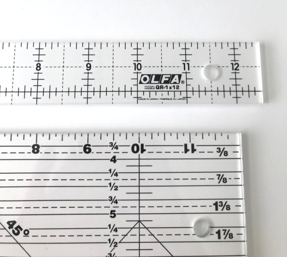 LOT of 5 Quilting Rulers OLFA, Dritz, Hang Tree Creative Grids, Rotary Mate