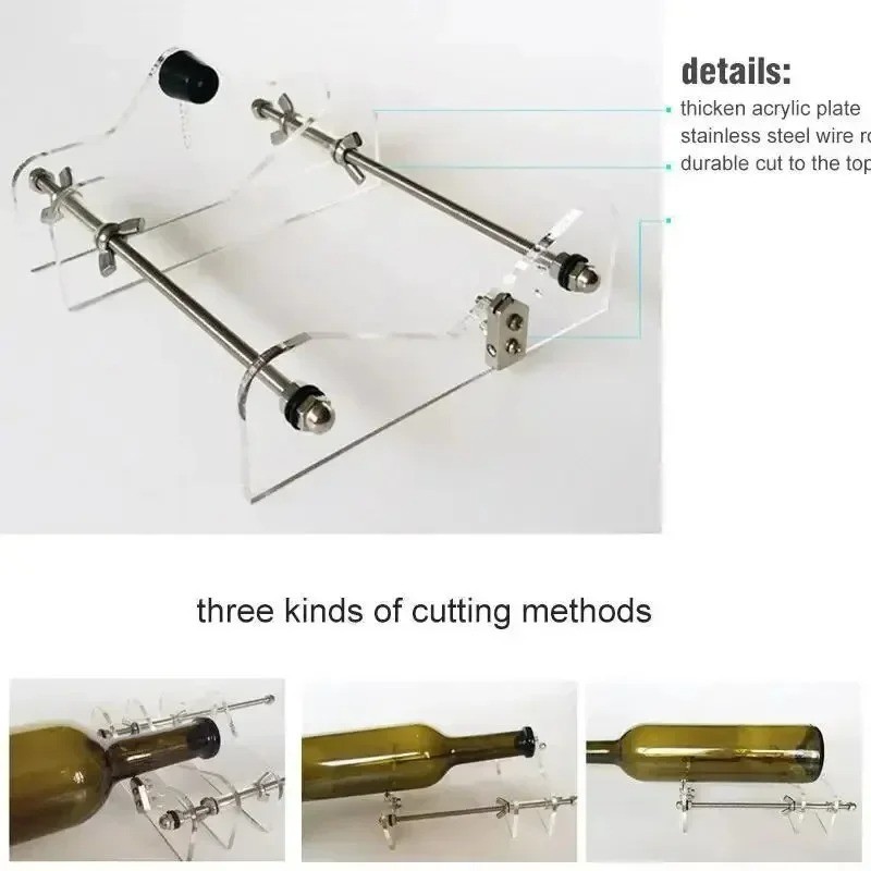 Glass-Bottle Cutter Kit Beer Wine Jar DIY Cutting Machine Craft Recycle Tools-US