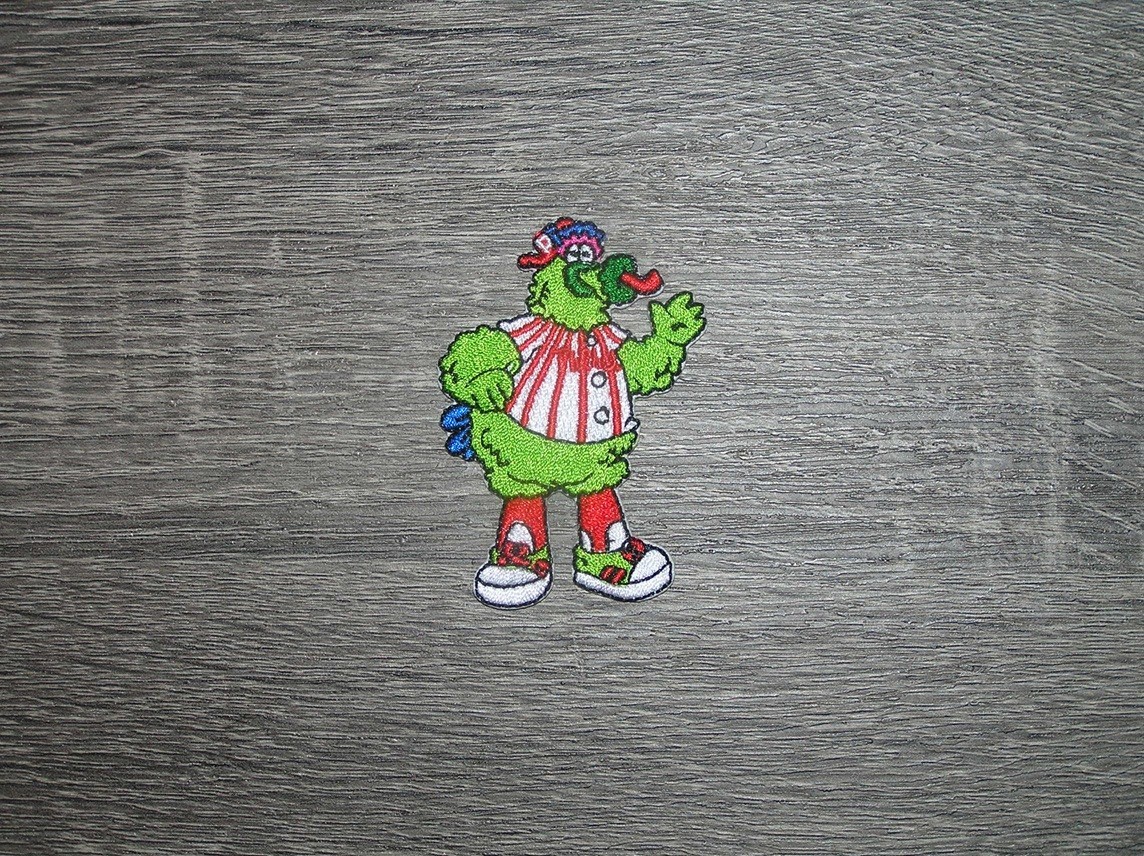 Philadelphia Phillies Phanatic Mascot Embroidered Iron On Patch 1.75″ x 2.5″