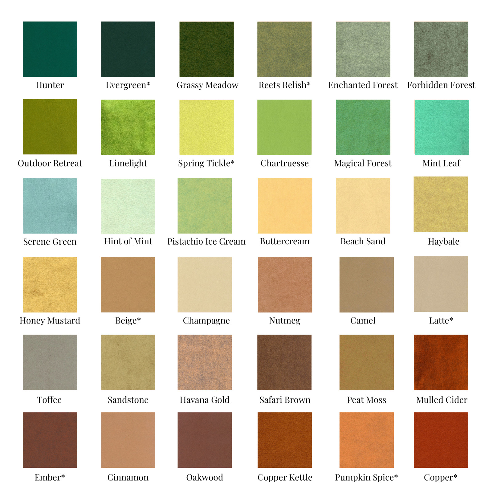 Hand Washed Merino Wool Blend Felt 9″X12″ Sheets / Choose 10 Sheets