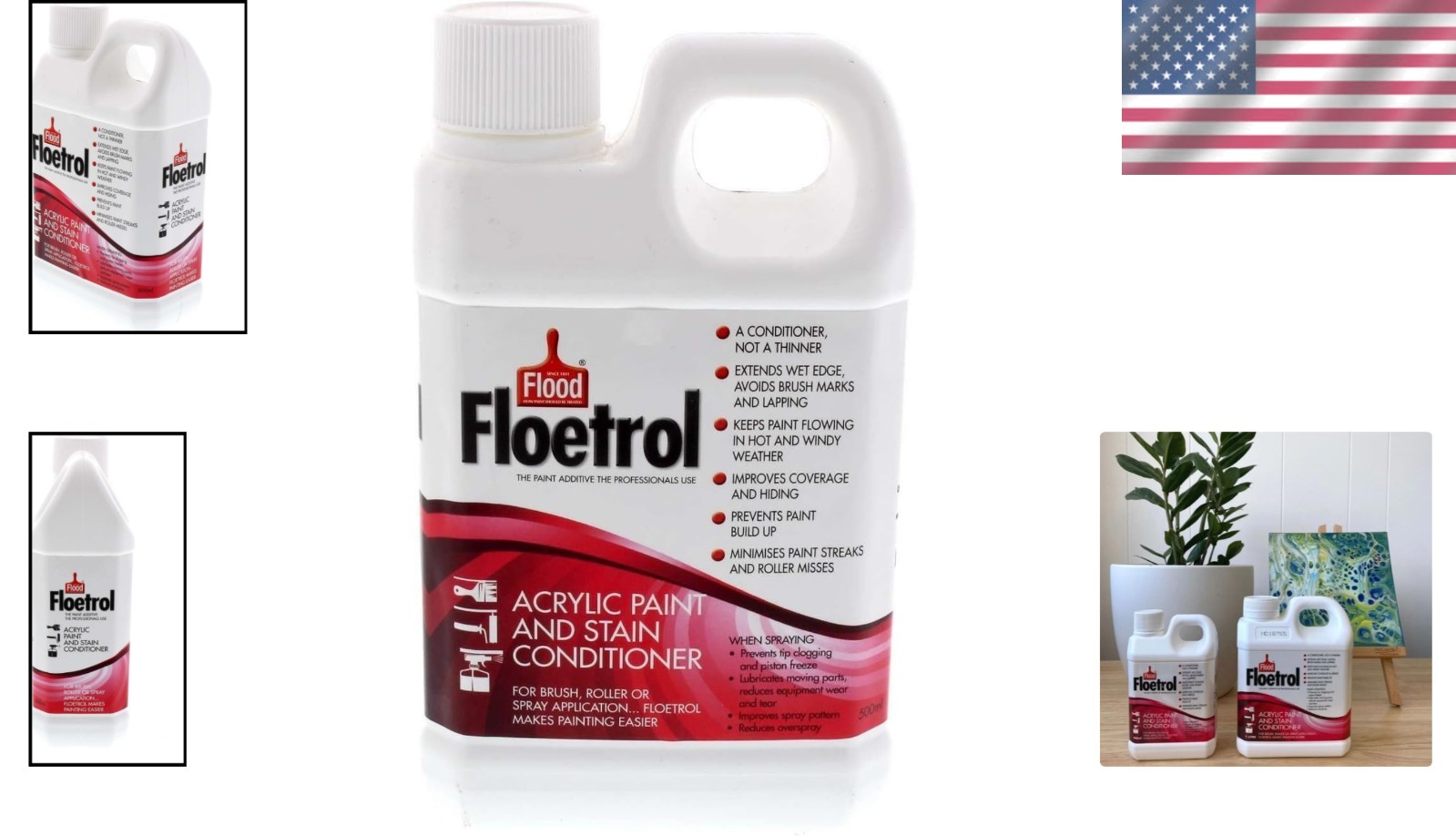 Australian Floetrol 16.91 Fl Oz – Acrylic Paint Additive for Flawless Finishes