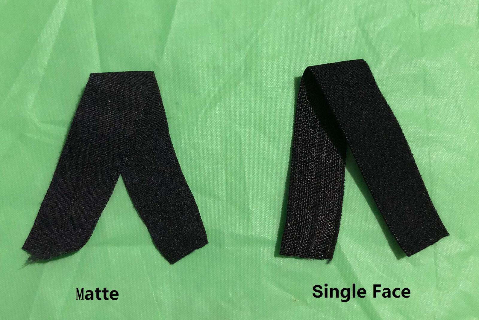 Black FOE Fold Over Elastic trim 5/8″ / 1″ for Hair Ties, Baby Headband
