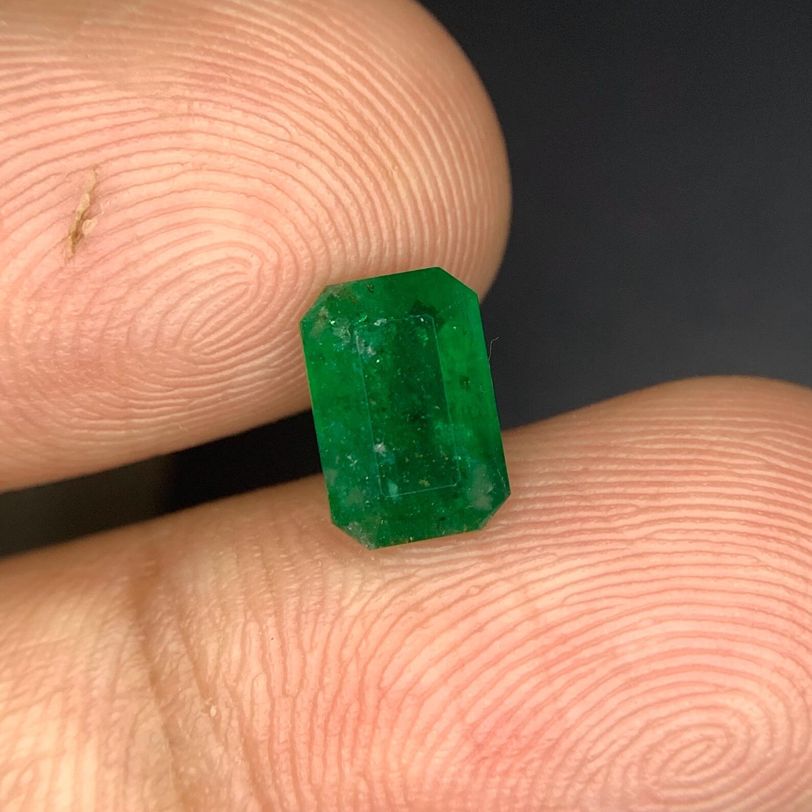 1.05 Carat Natural Emerald Octagon Cut 7×5 MM Loose Gemstone For Jewelry