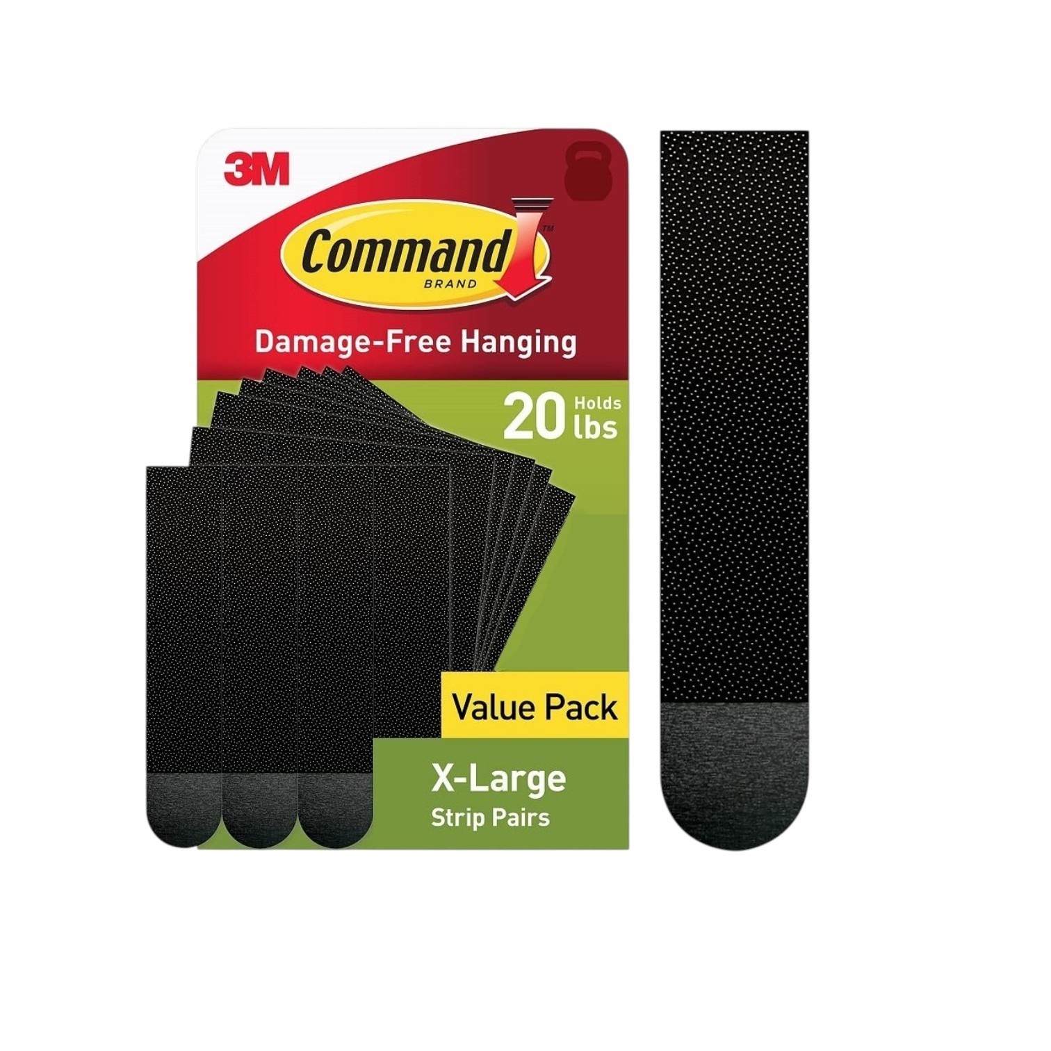 Command 20 lb XL Pairs Heavyweight Picture Hanging Strips , Damage Free
