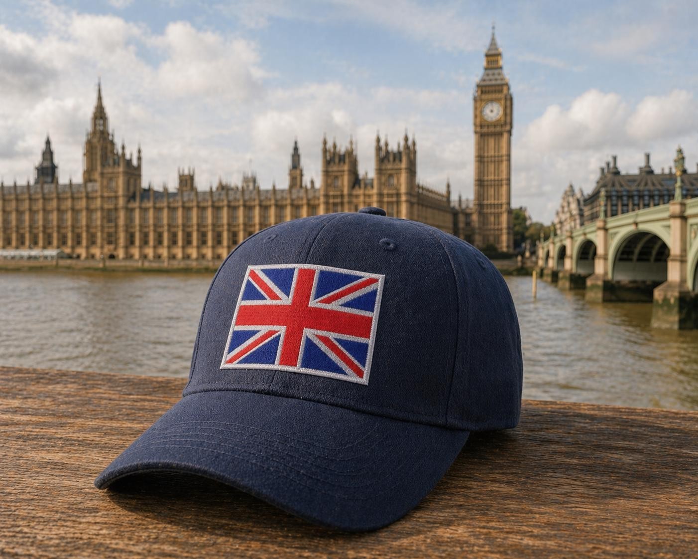 Explorer United Kingdom Flag Embroidered Applique Iron-On/Hook & Loop Patch