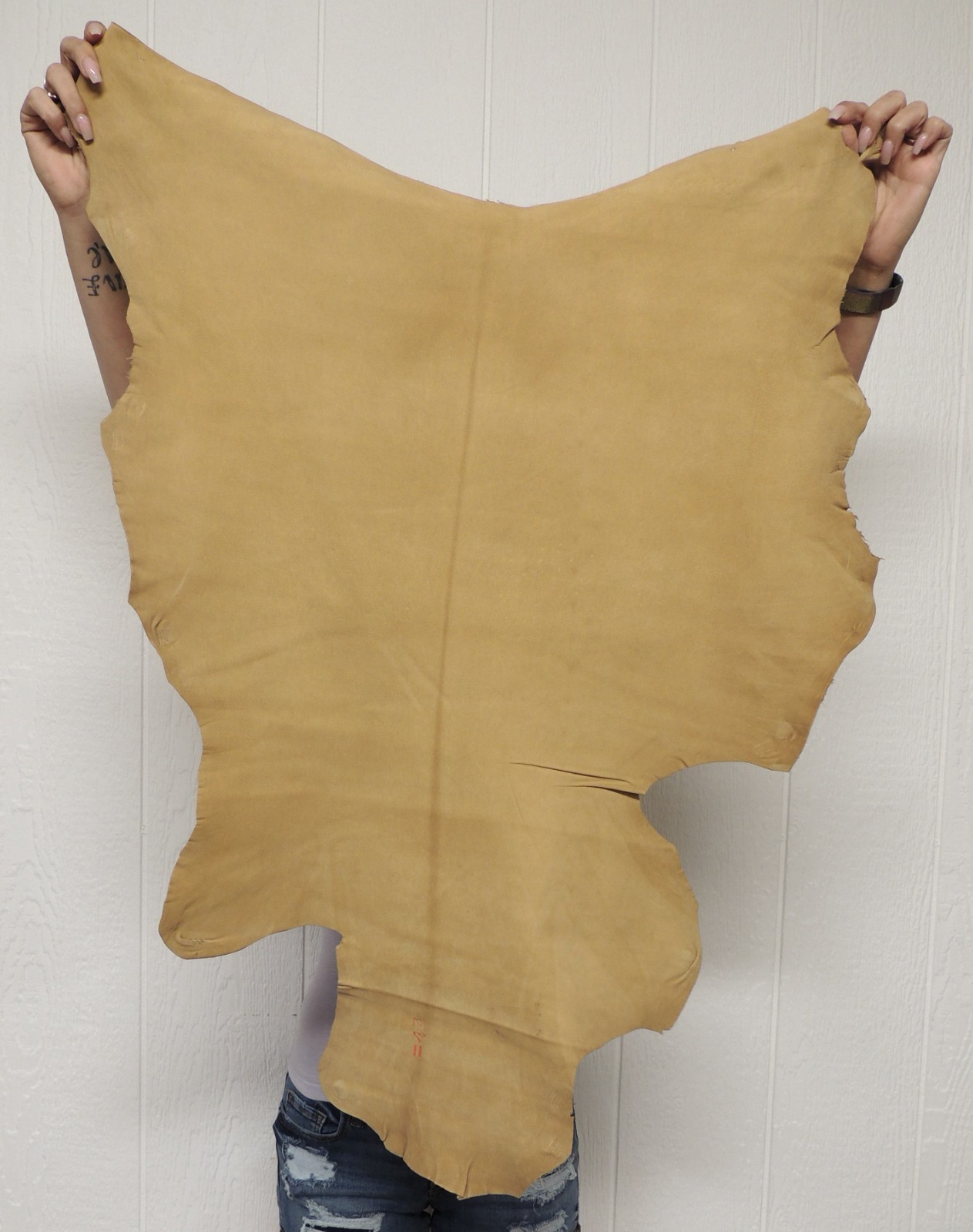 SMOKE BUCKSKIN Leather Hide for Native Crafts Laces Pipe Bags Regalia Pelt Skins