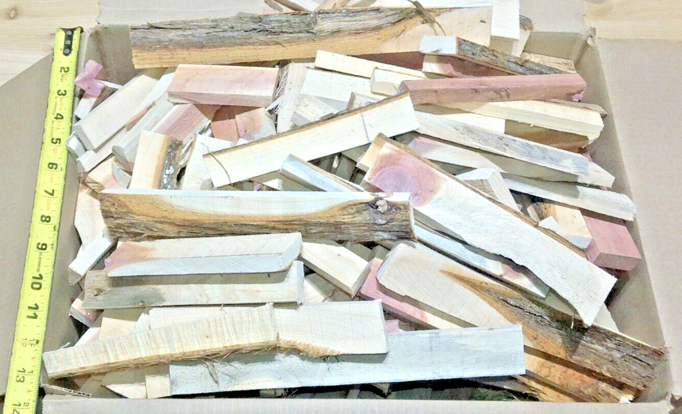 Eastern Red Cedar Fresh Aromatic Wood Scrap Pieces 12 Pounds FREE SHIPPING!