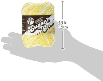 Lily Sugar ‘N Cream The Original Ombre Yarn, 2oz, Gauge 4 Medium, 100% Cotton, D
