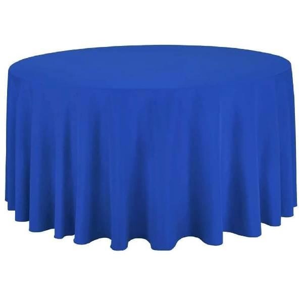 120 Inch Round Tablecloth Polyester Wrinkle Resistant Reusable Cover