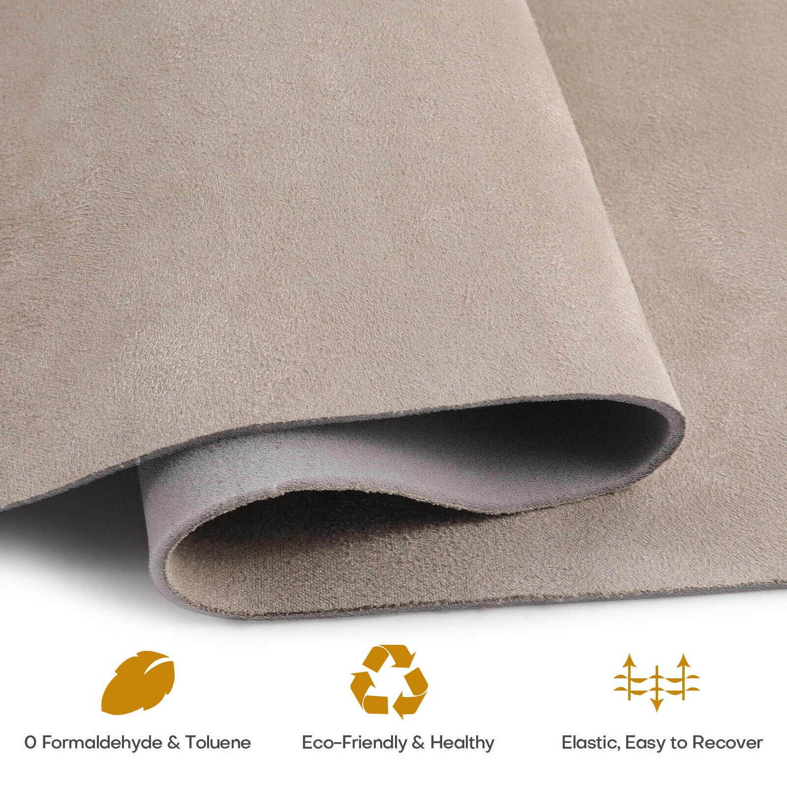 Beige Suede Headliner 120″x60″ Foam Backing Car SUV Truck RV Boat Auto Roof