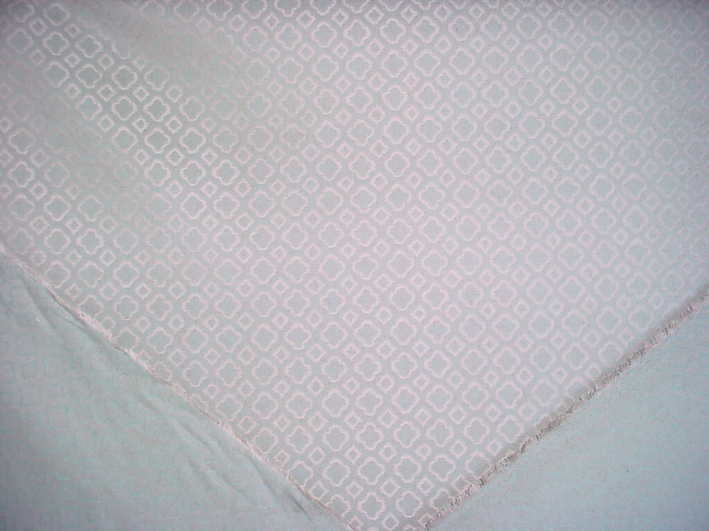 1-3/8Y Lee Jofa 201137 Castille Aqua Arabesque Linen Drapery Upholstery Fabric