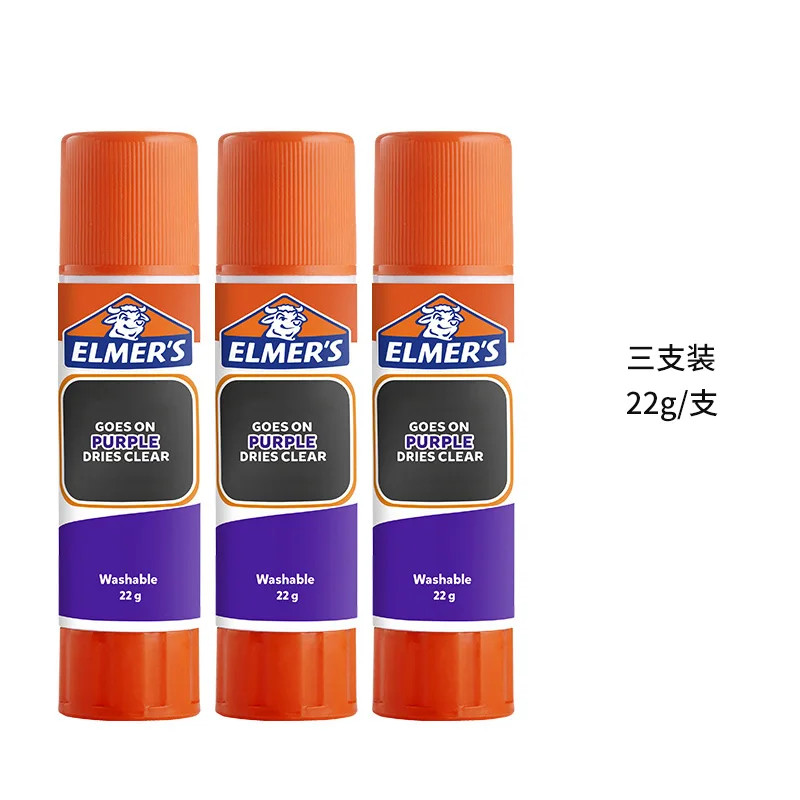 Elmer’S Transparent Solid Glue Stick Color-Changing Glue, Washable, Suitable for