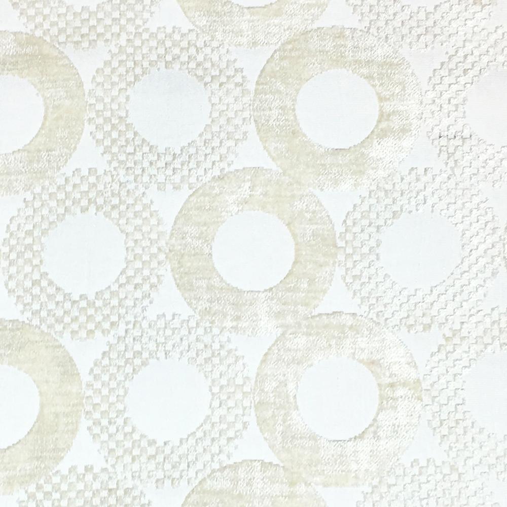 6 COLORS / Velvet Circle Geometric Tone on Tone Fabric