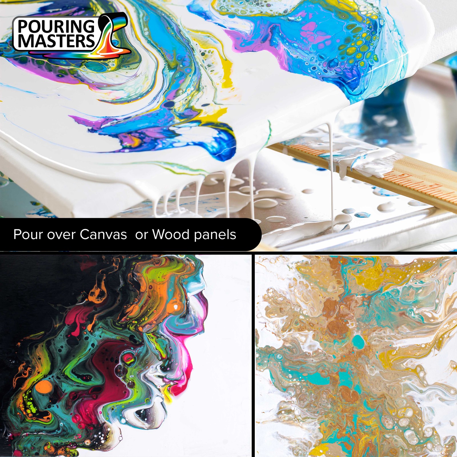 Pouring Masters Navy Blue 32-Ounce (Quart) Water-Based Acrylic Pouring Paint