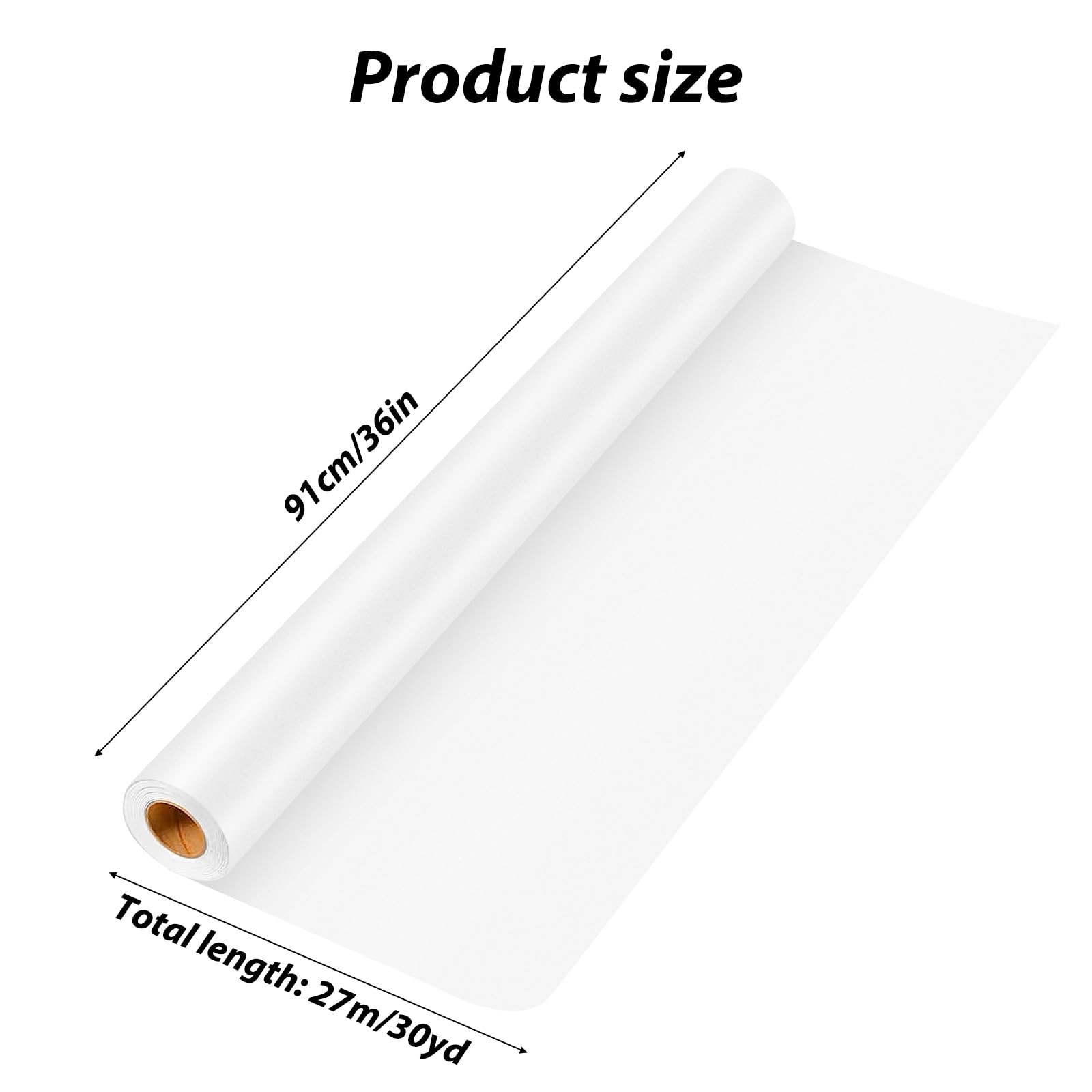 Tracing Paper Roll 36 Inches x 30 Yards, Large Trace 36 Inches, translucent