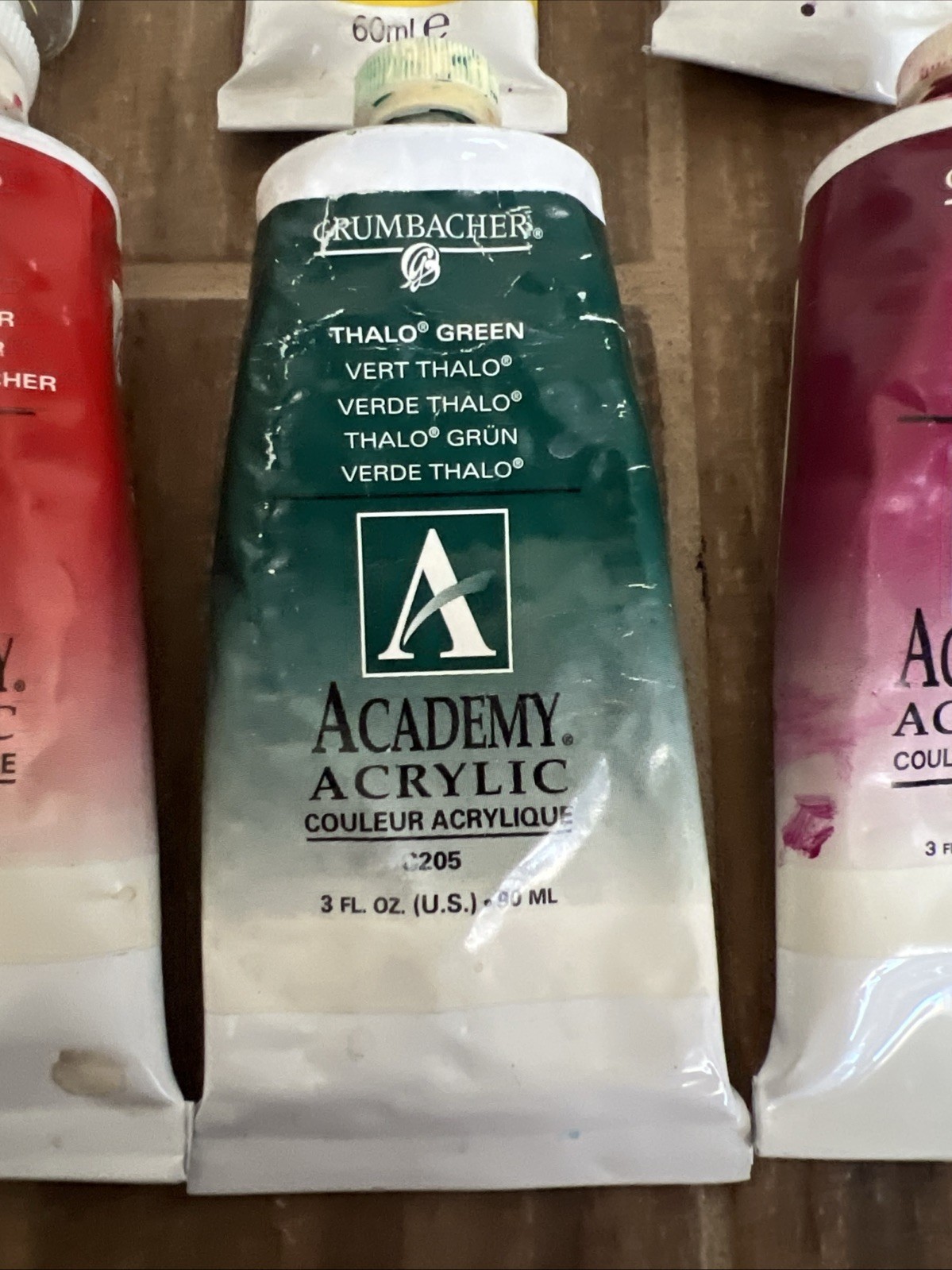 13pc Academy Acrylic Paint Winsor & Newton Golden Artist Colors Liquitex Lot Z5