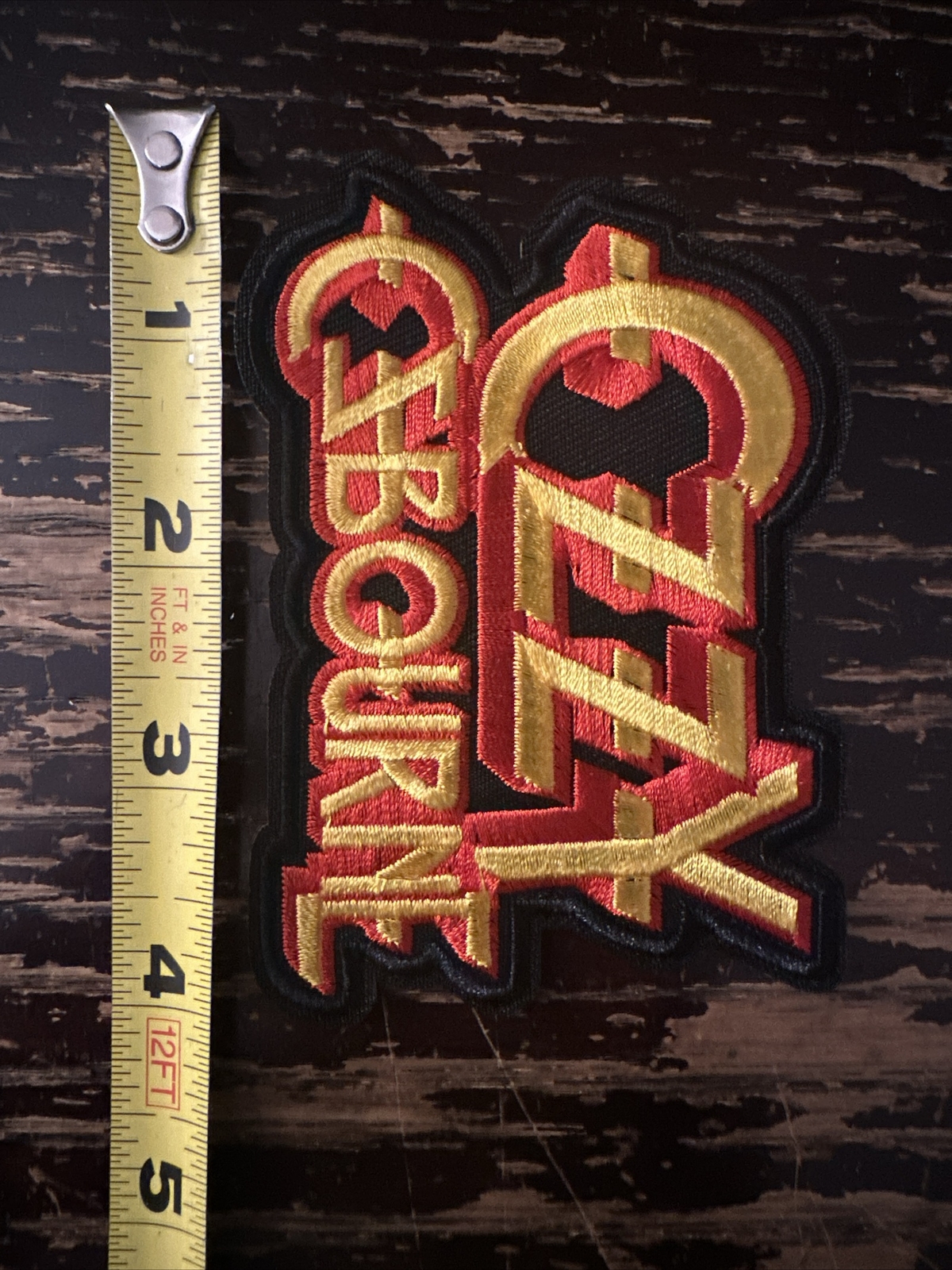 Ozzy Ozbourne – Embroidered Iron on patch – Punk/Rock/Metal Band