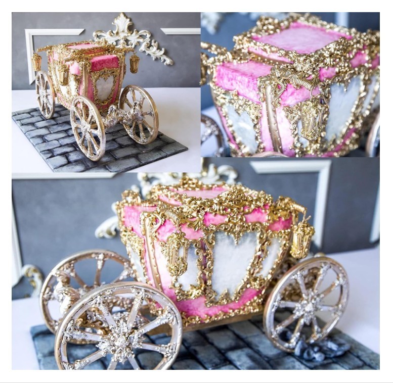 Baroque Scroll Border Lace Silicone Mold Rococo Victorian Crafts DIY Fondant New