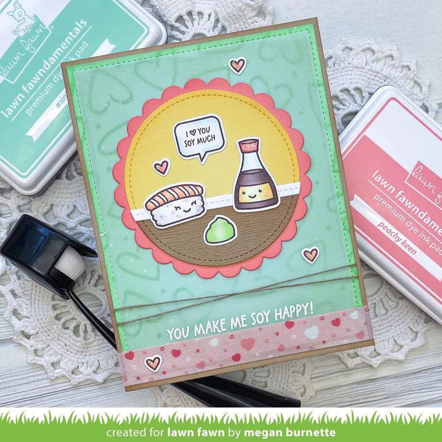 Lawn Fawn Clear Stamps Soy Happy