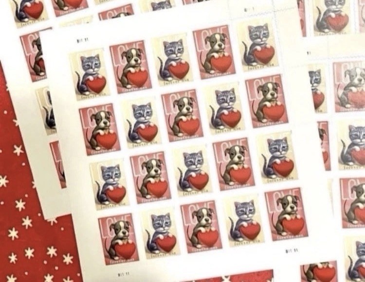 Pup & Kitten USPS Stamps 20/sheet