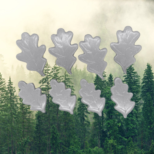 Oak Leaves Silicone Inlay Set 8pc Resin Craft Nature Autumn Handmade USA