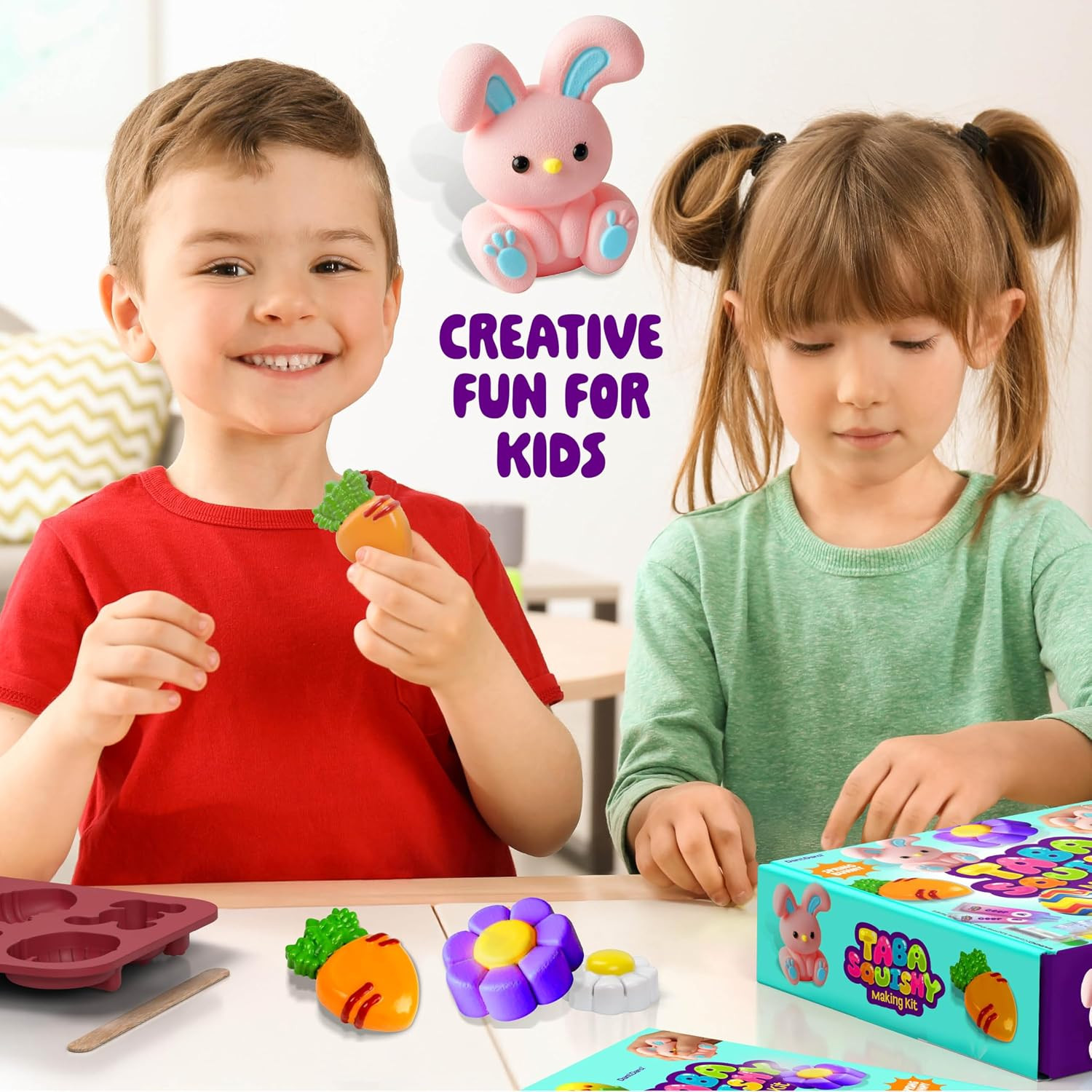 Easter Taba Squishy Making Kit for Kids – Squishies Easter Crafts Activities – 6