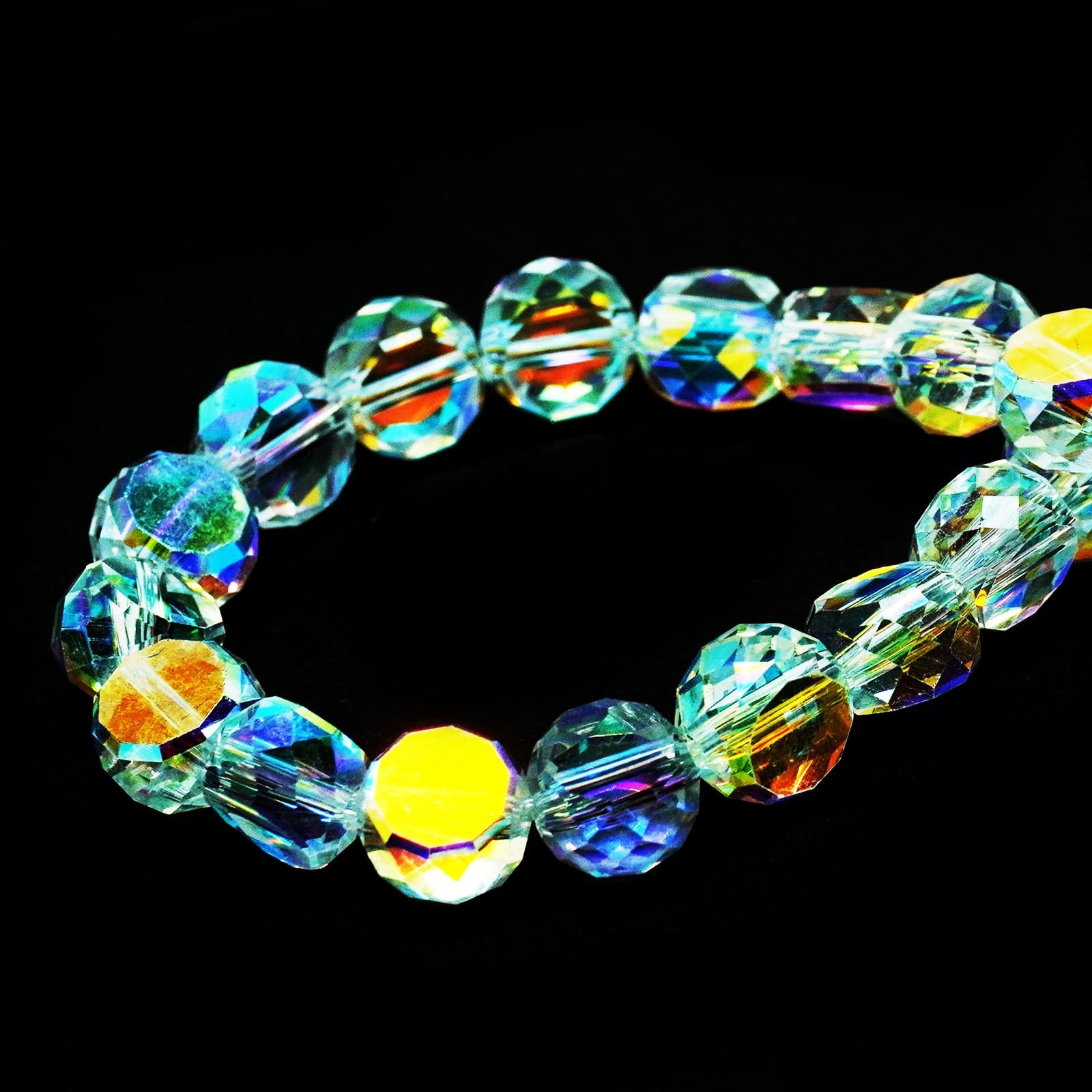 DIQIO 6mm Crystal AB Flat Coin Beads