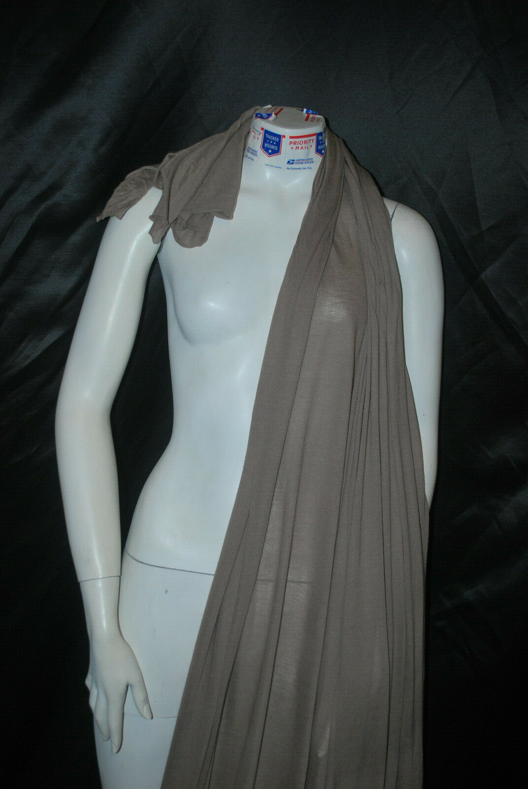 Modal Silk Sheer Knit Jersey Ultralight Eco-Friendly Mocca Brown by the yard