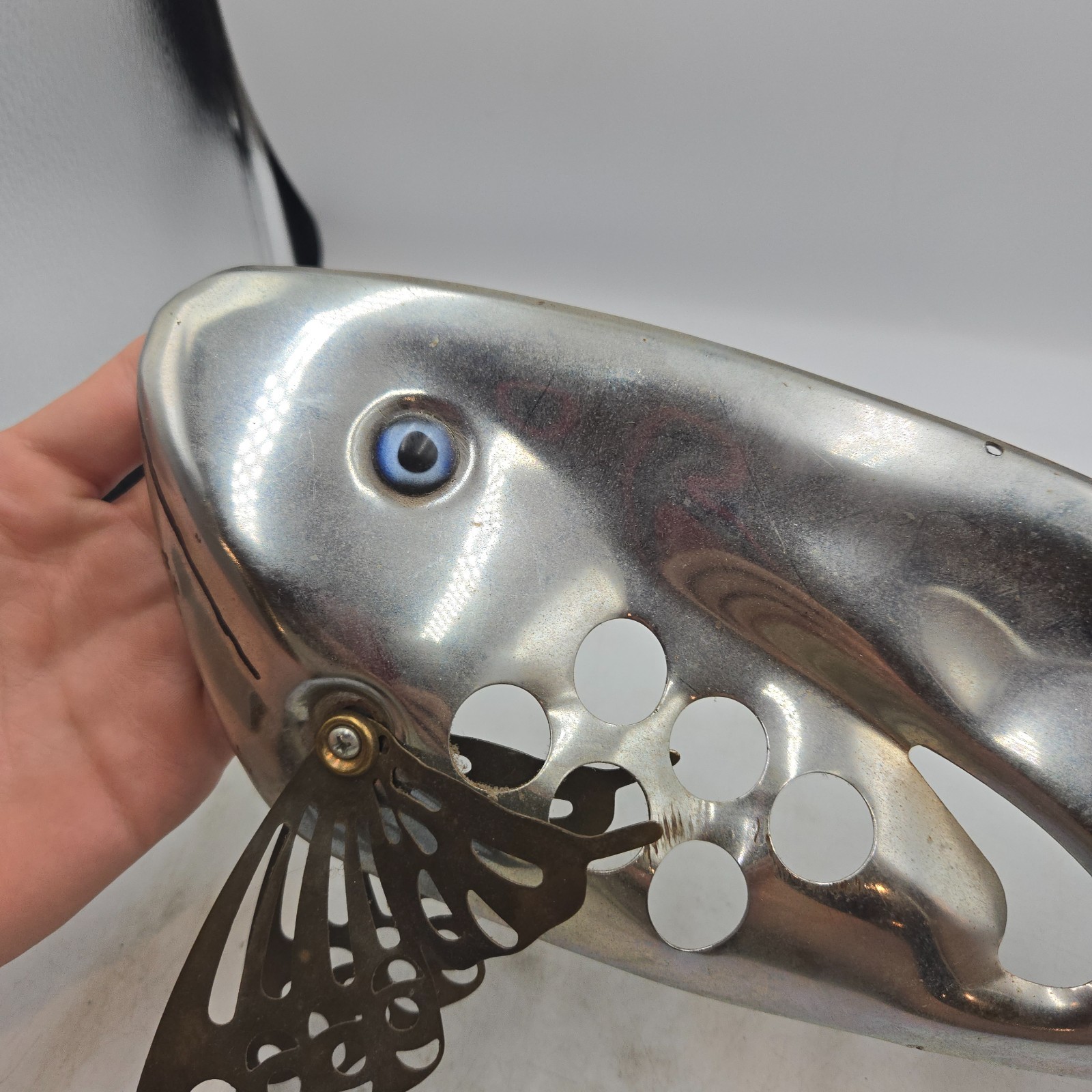 Modern Art Handmade Sheet Metal Fish Wall Art