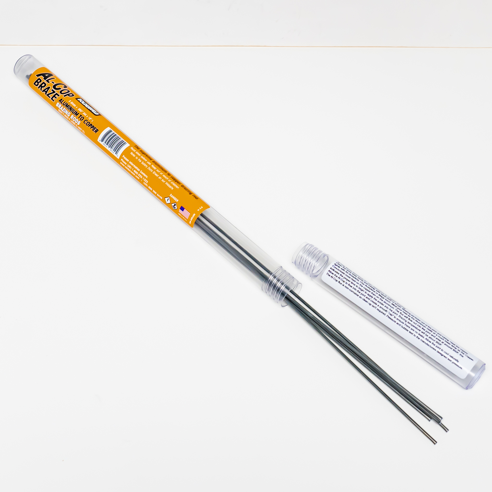 Solderweld SW-ALCU5K Al-Cop Braze Aluminum to Copper Brazing Rods 5 18″ Rods