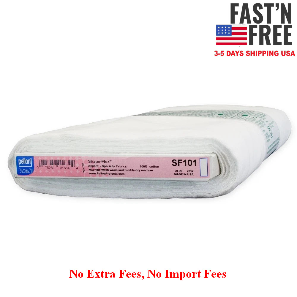 [HOT SALE] SF101 Fabric Interfacing, White 20″ x 10 Yards by the Bolt, NEW USA