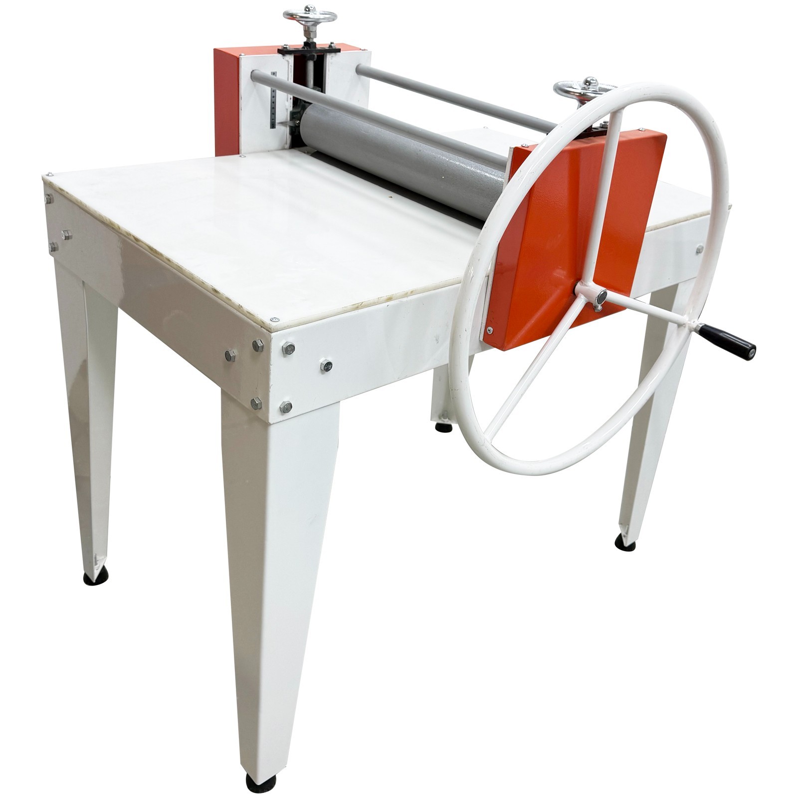 Ceramic Clay Slab Roller Dual – Axis 58cm Stainless Steel Large Handwheel Scale