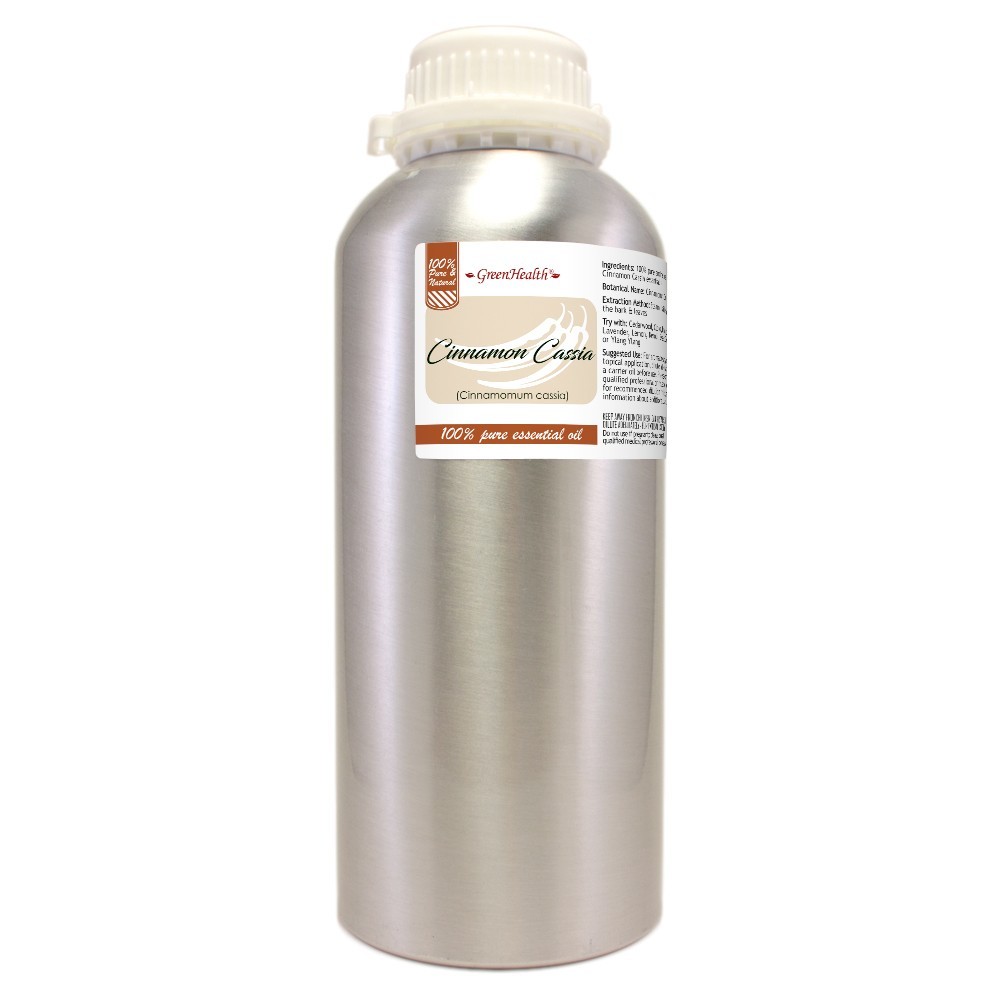 Bulk 32 fl oz Cinnamon (Cassia) Essential Oil Pure & Natural in Aluminum Bottle