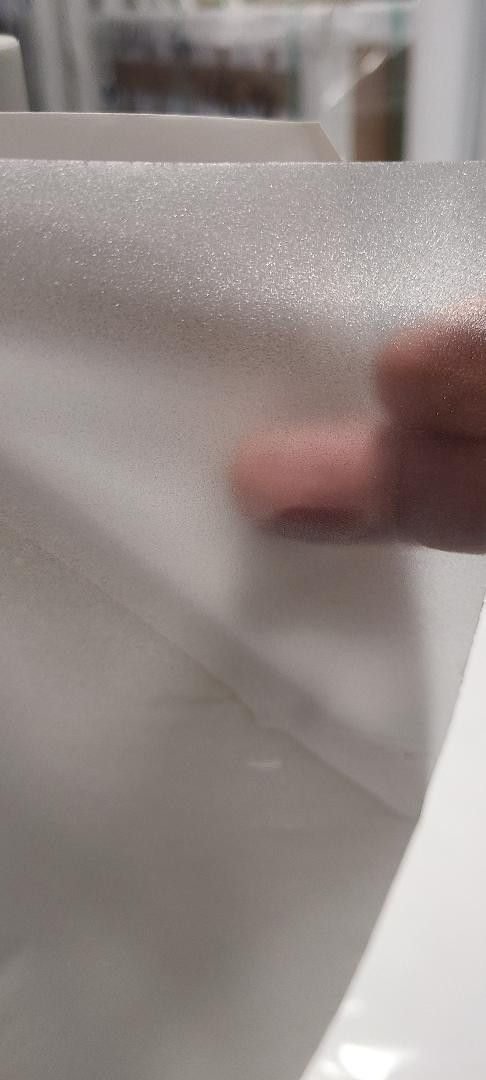 Frosted White Etch-Glass Office Privacy Window Self-Adhesive Vinyl Solvent Latex