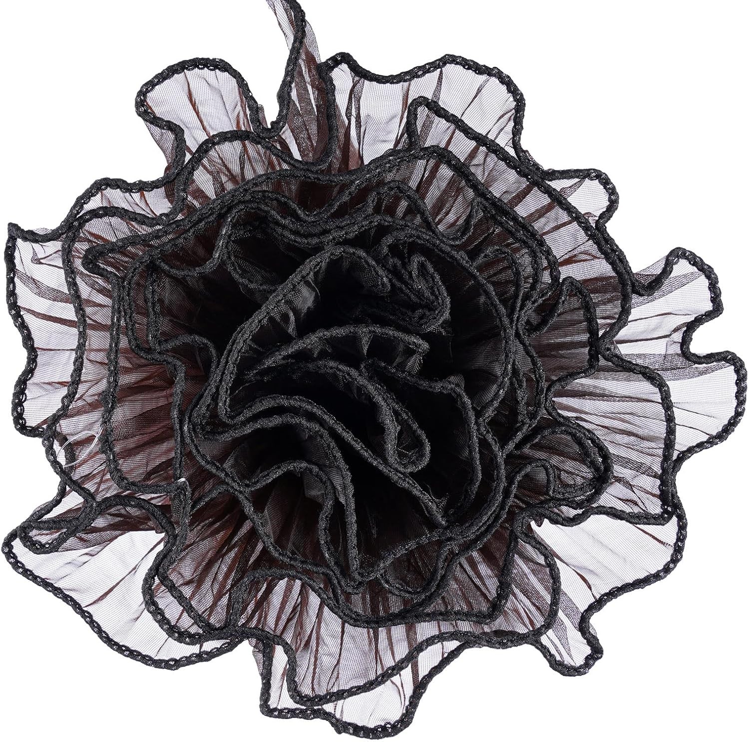 Black Flower Wrapping Mesh Paper 4 Yards of Wrinkle Resistant Floral Packaging
