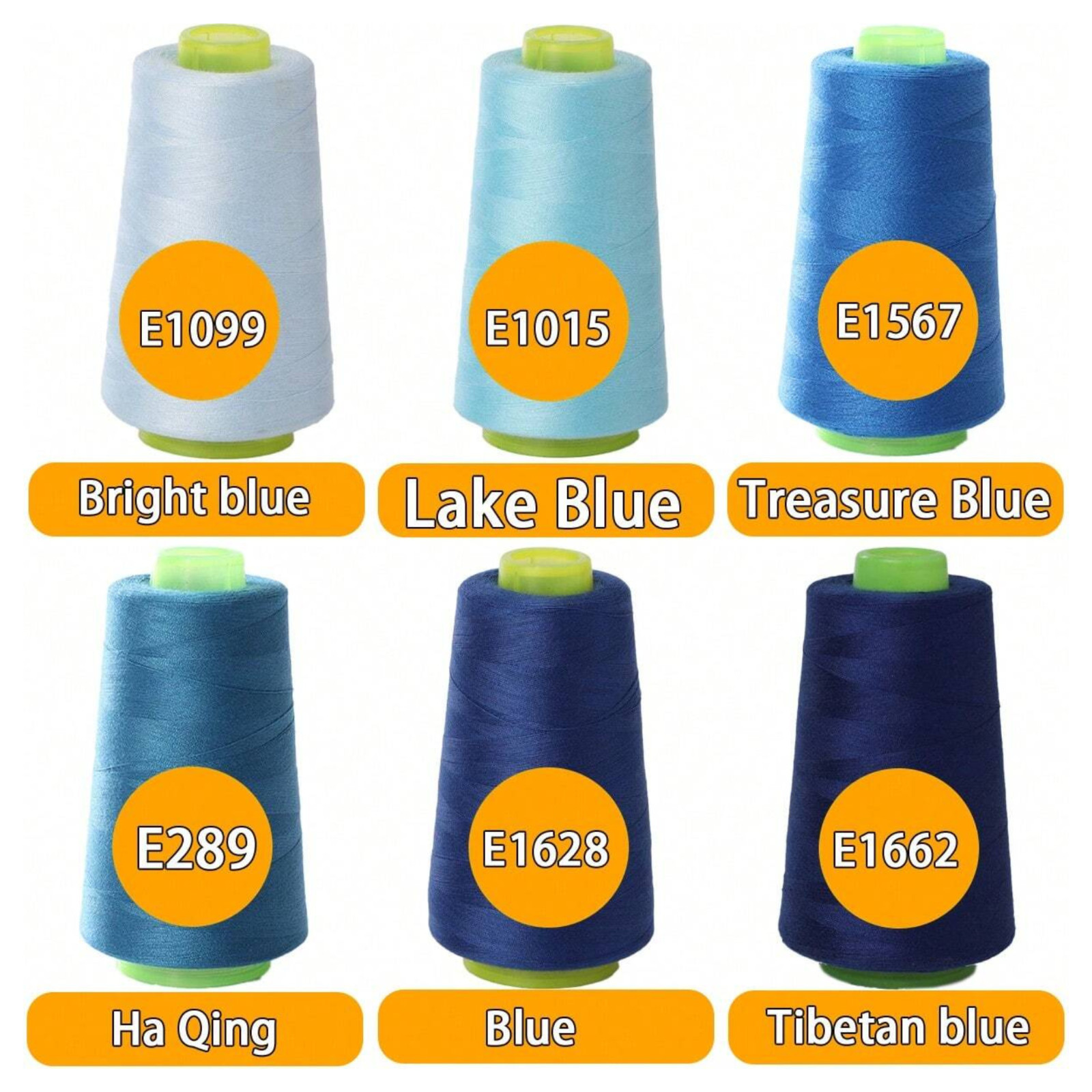 3000 Yards Sewing Thread Spool 100% Polyester All Purpose Machine Hand 46 Colors