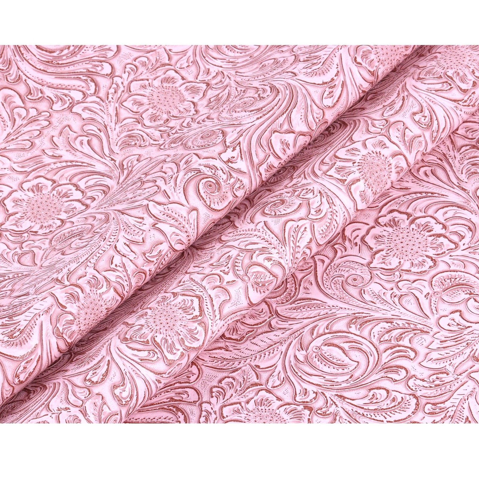 Solid Color Embossed Faux Leather Sheets 12 “x53” (30cm x 135cm) Embossed Tex…