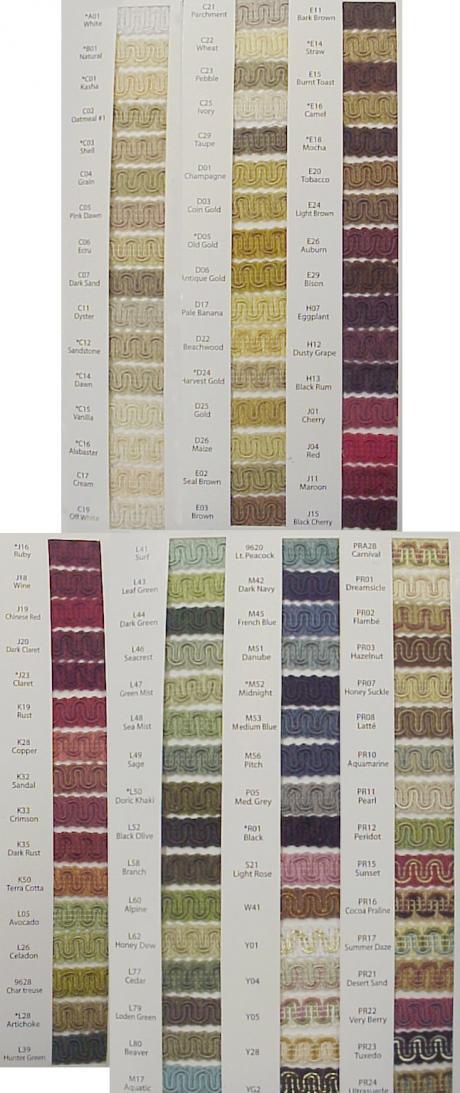 Purchase by the Yard Decorative Scroll Style Braid Gimp Trim ~ CHOICE of COLORS