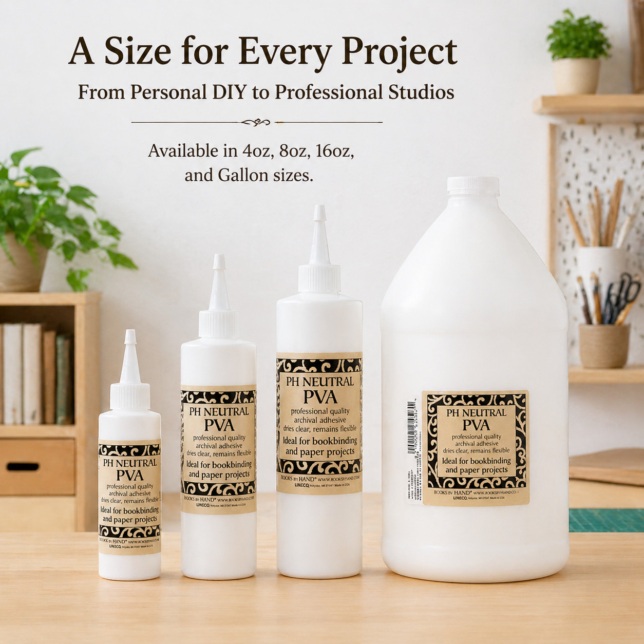 Lineco Clear Pva Adhesive Glue Acid-Free Bookbinding Paper Photo Craft
