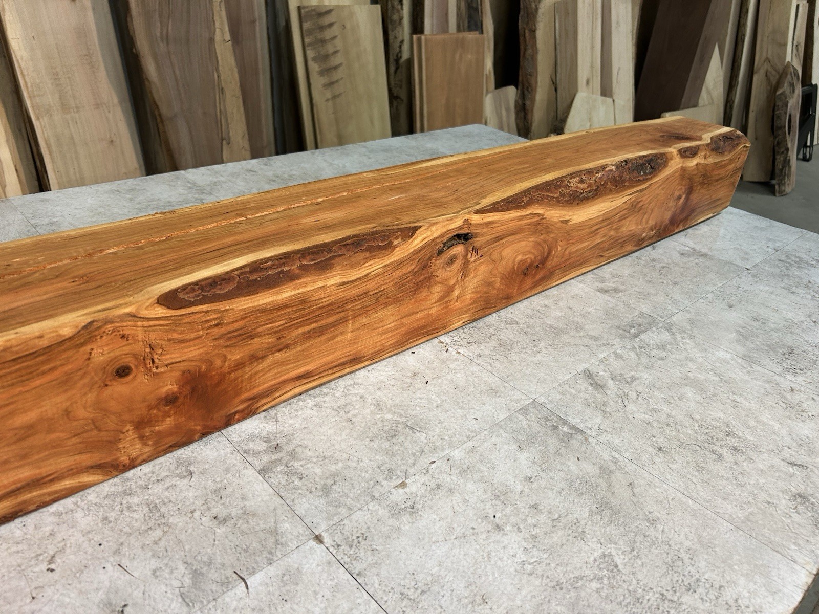 Cherry Mantel Beam/Fireplace Mantel Beam/Rustic Modern Wood/Solid Hardwood Beam