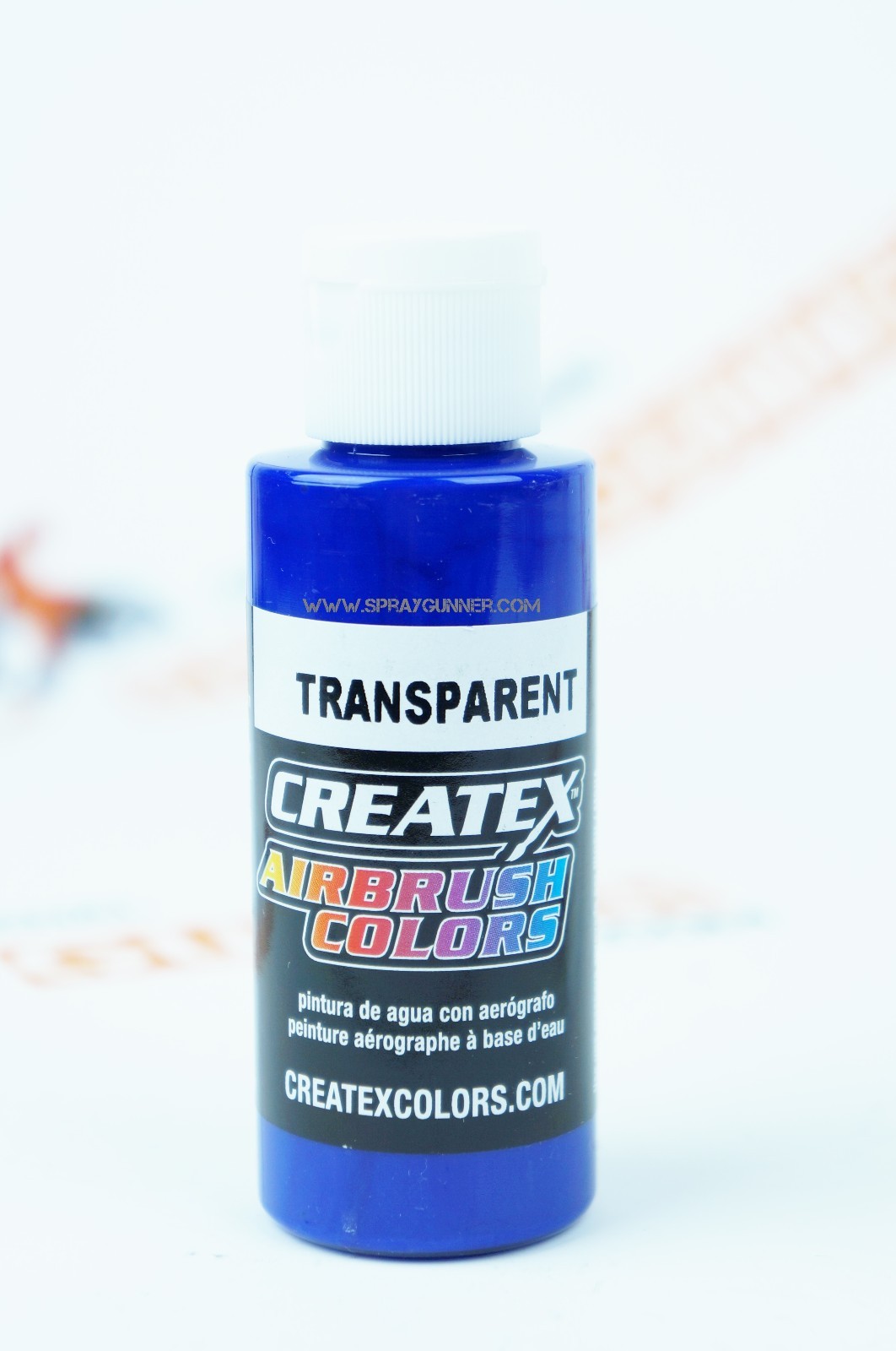 Createx Airbrush Colors 5107 Transparent Ultramarine Blue 2oz water-based paint