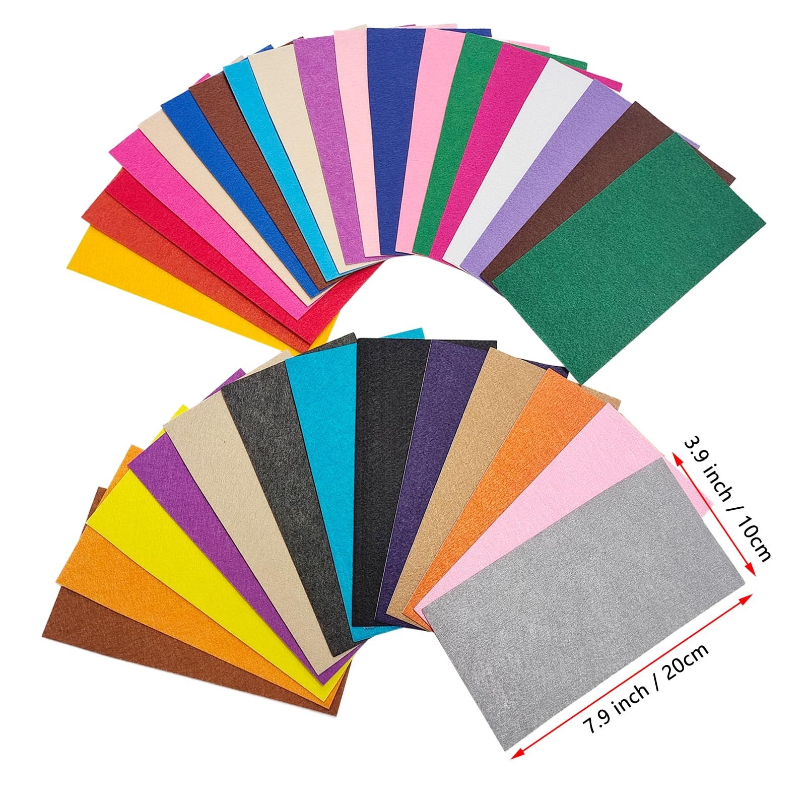 Jtnohx Self Adhesive Felt Sheets, Adhesive Backed Felt, 33 Pcs 4″ x 8″ Stiff …