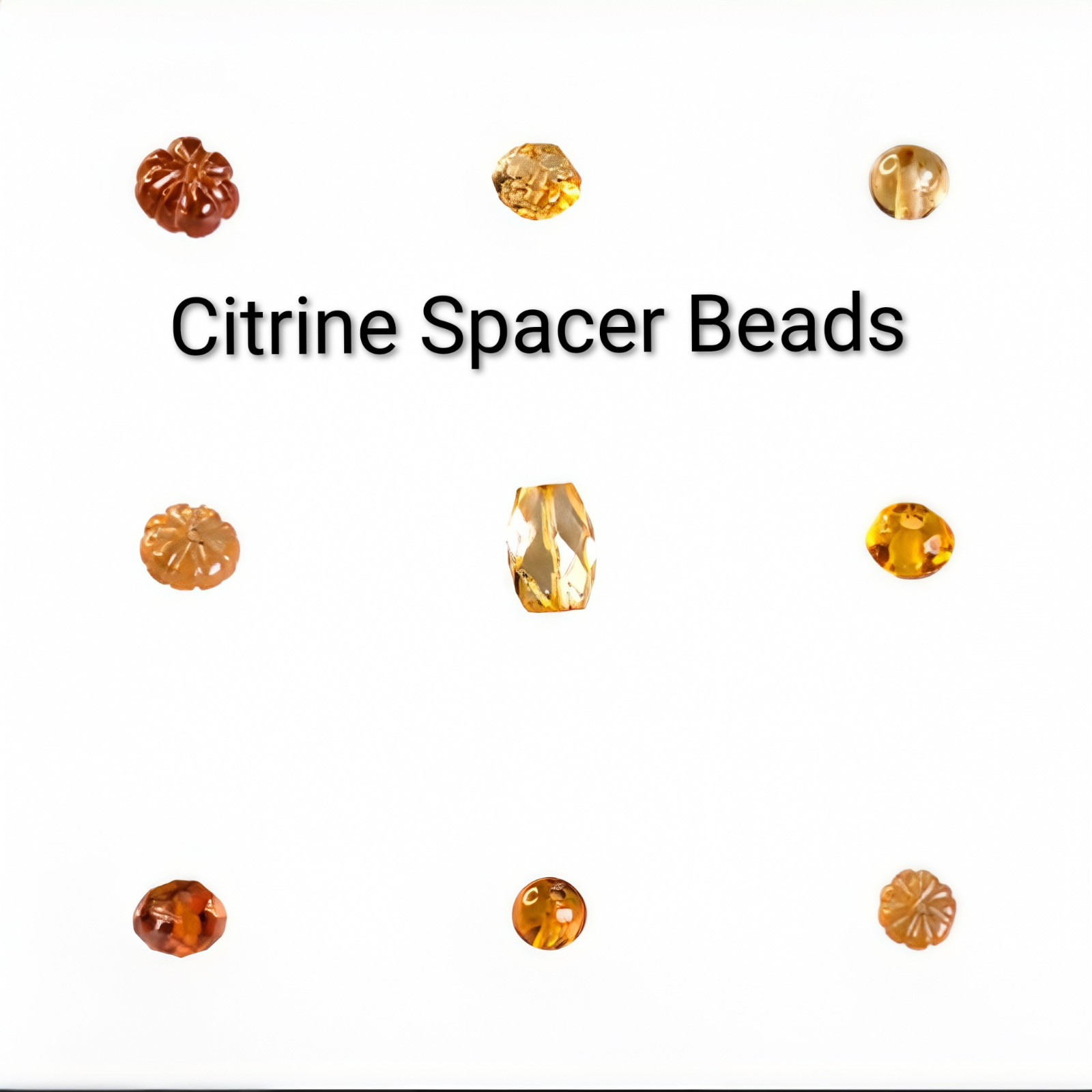 Spacer Beads Vintage M. Haskell English Cut, Rice, Faceted 3-8mm 45-80ct