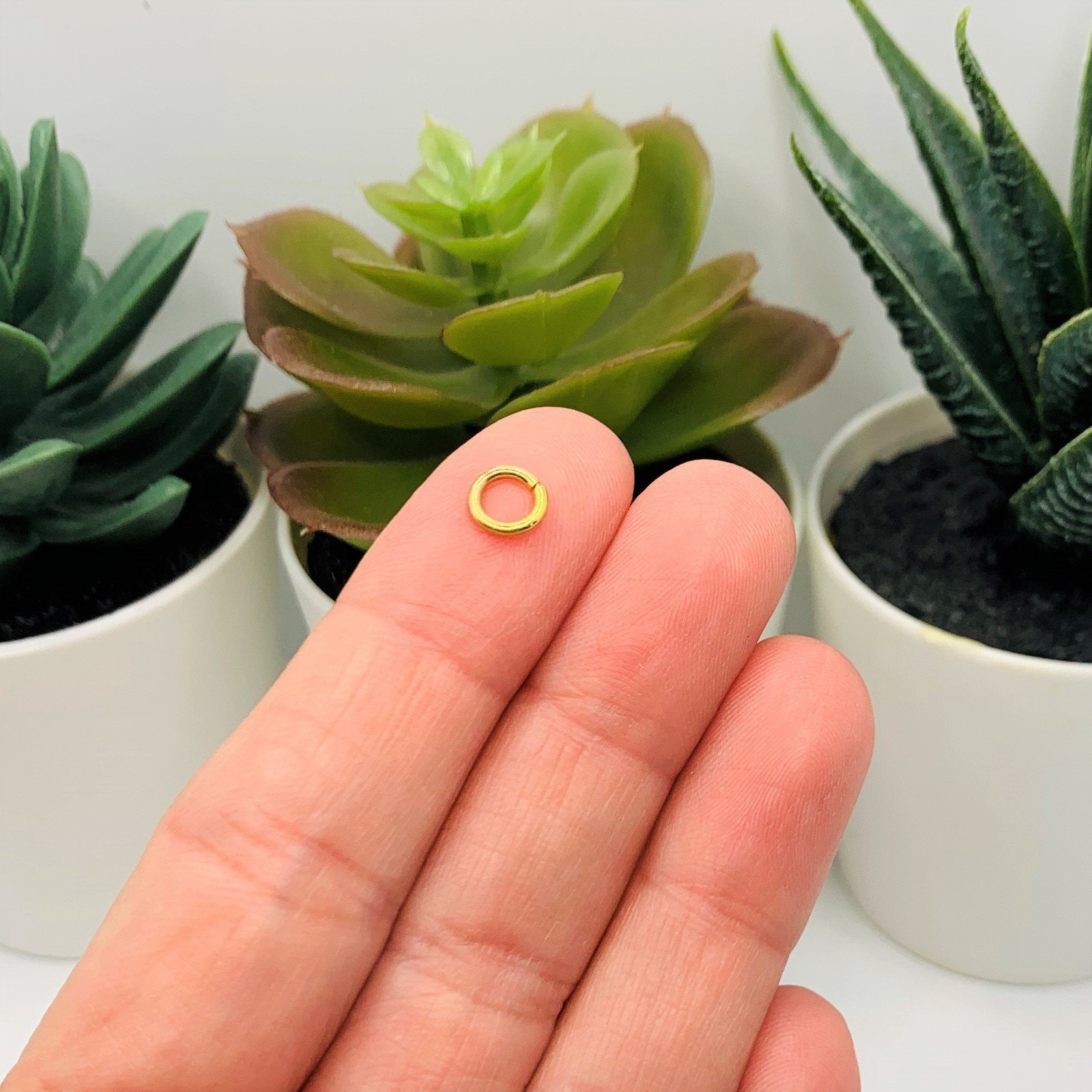 6mm, 18g, Gold Plated Open Jump Rings – US Seller